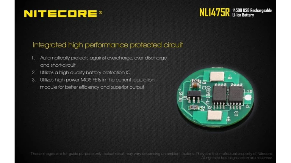 Nitecore NL1475R 750mAh USB Rechargeable 14500 Battery - Image 6