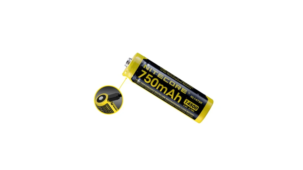 Nitecore NL1475R 750mAh USB Rechargeable 14500 Battery