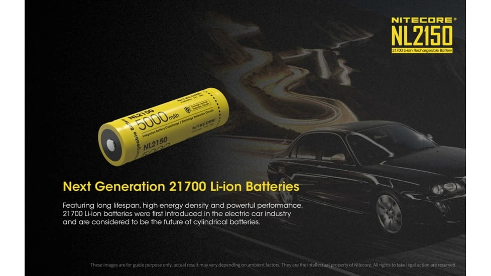 Nitecore NL2150 21700 5000mAh Rechargeable Li-ion Battery - Image 5