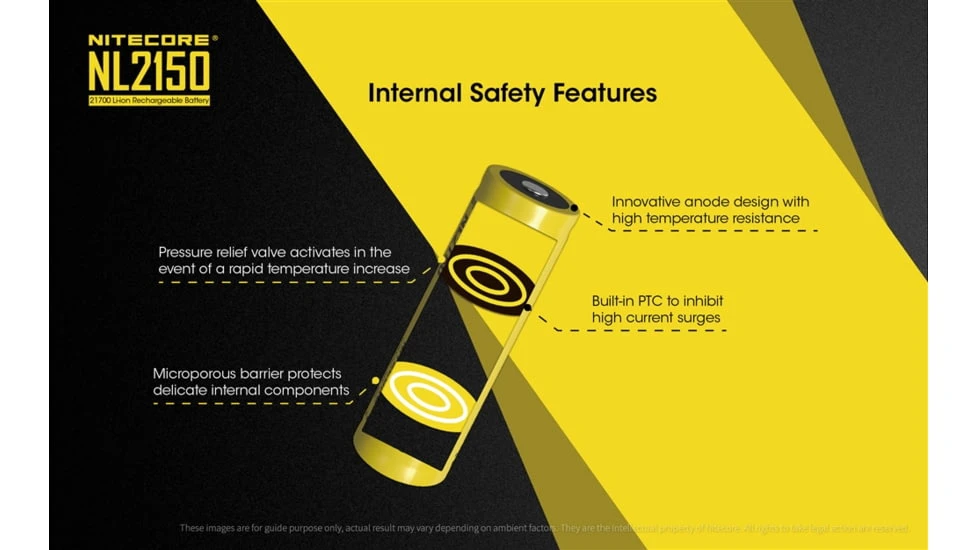 Nitecore NL2150 21700 5000mAh Rechargeable Li-ion Battery - Image 7
