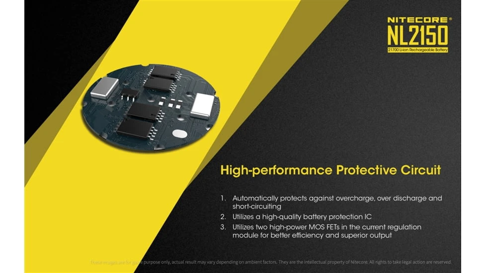 Nitecore NL2150 21700 5000mAh Rechargeable Li-ion Battery - Image 6
