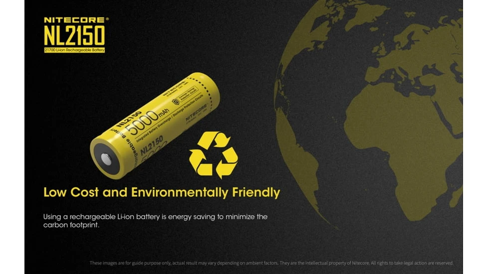 Nitecore NL2150 21700 5000mAh Rechargeable Li-ion Battery - Image 9