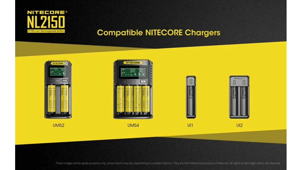 Nitecore NL2150 21700 5000mAh Rechargeable Li-ion Battery - Image 4
