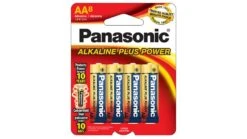 Panasonic Alkaline Size AA Plus Power Batteries - Pack